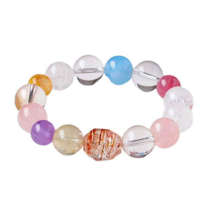 Colorful Mixed-Stone Bracelets · Faceted & Inclusion-Style Beads