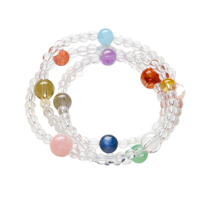 Mixed-Stone Bracelets · Clear Quartz Wrap & Round-Bead Styles