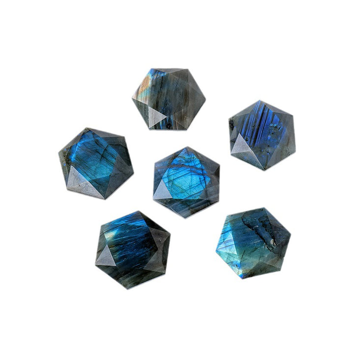 Labradorite Six-Point Star — Undrilled Stone & Pendant Options