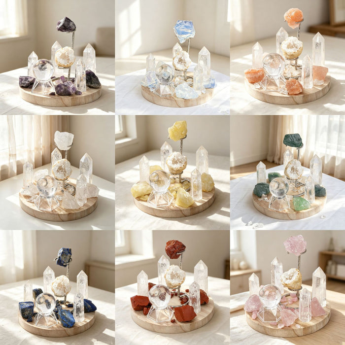 Mineral Array Display Set — Nine Palettes & Custom Option