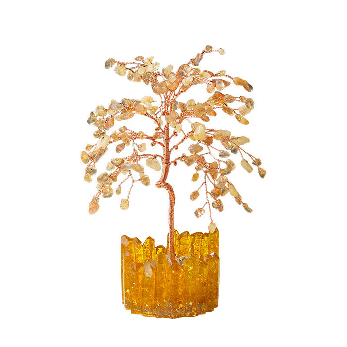 Crystal Tree with a Cluster-Style Base