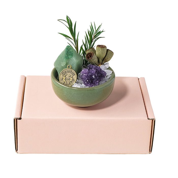Zodiac Stone Bowl Decoration Kit | 12 Signs & Material Stories
