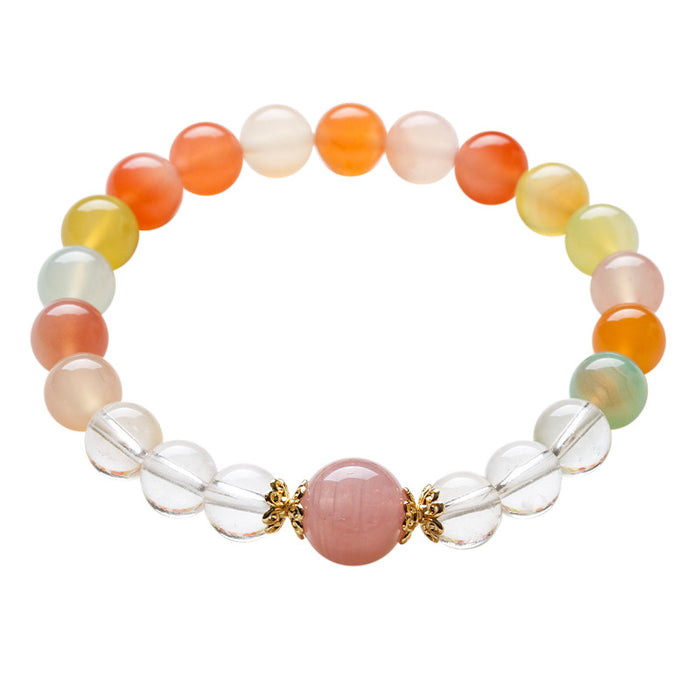 Clear Quartz & Yanyuan Agate Style Bracelet — 3 Designs