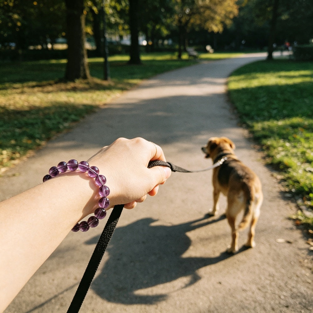 Amethyst Bead Bracelet · Five Bead-Size Options