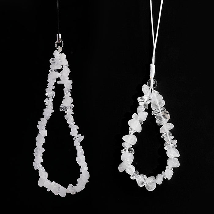 Stone Chip Phone Charm · Colored Cord, Long & Short Styles