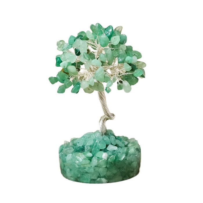 Mini Crystal Tree with Silver-Tone Branches