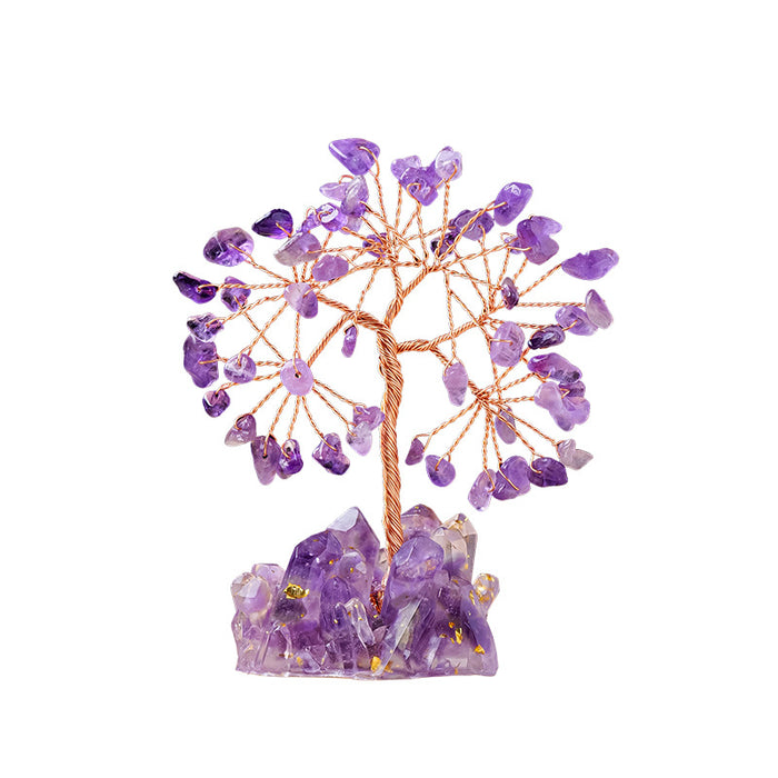 Mini Crystal Tree with a Textured Base