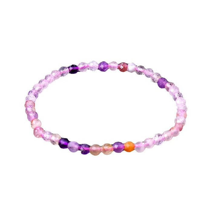 Faceted Crystal Bead Bracelet — 4 mm
