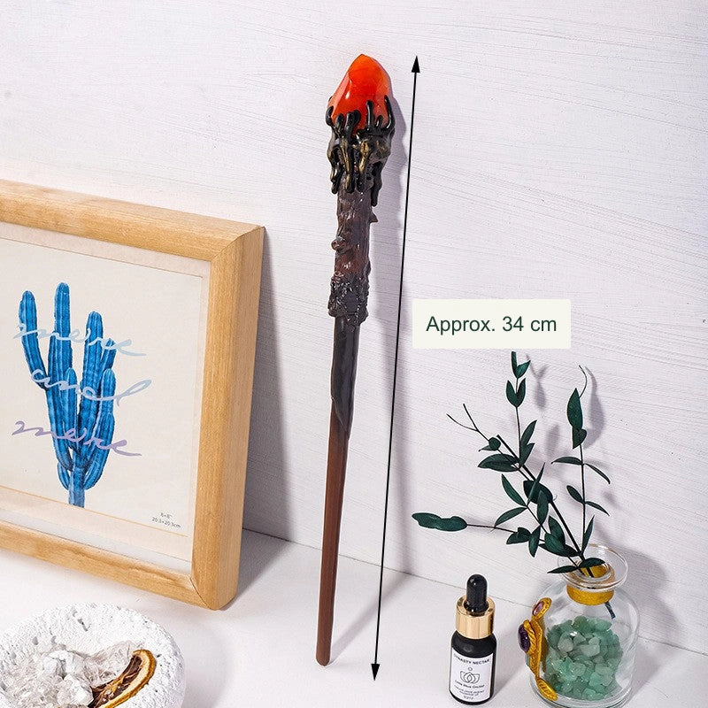 Red agate torch wand dimensions