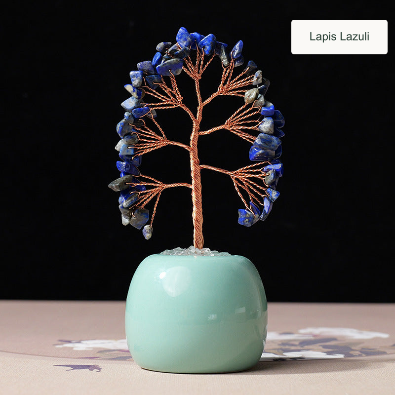 Lapis Lazuli crystal tree — English option label