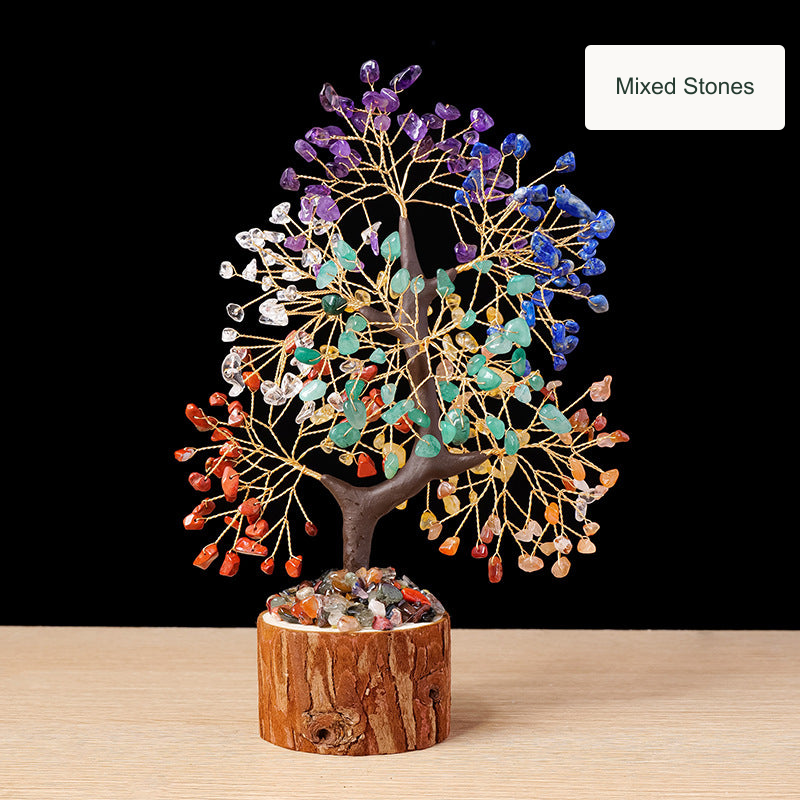 Mixed Stones decorative tree — English option label