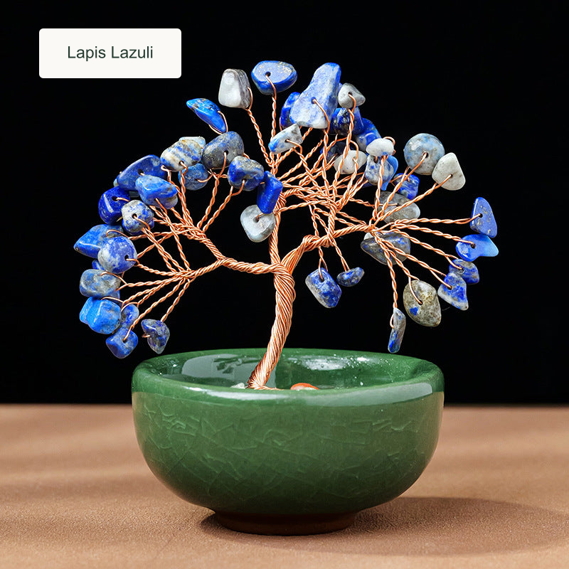 Lapis Lazuli decorative tree — English option label