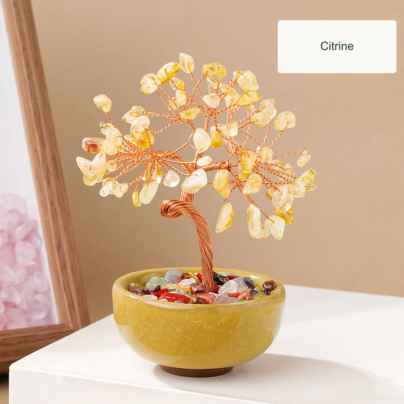 Citrine decorative tree — English option label
