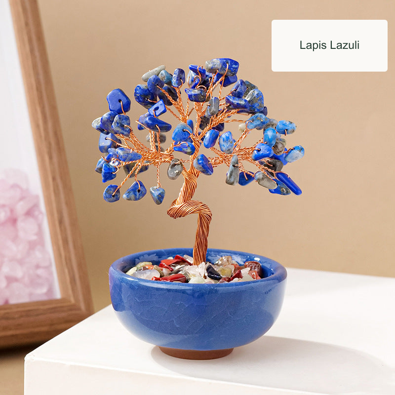 Lapis Lazuli decorative tree — English option label