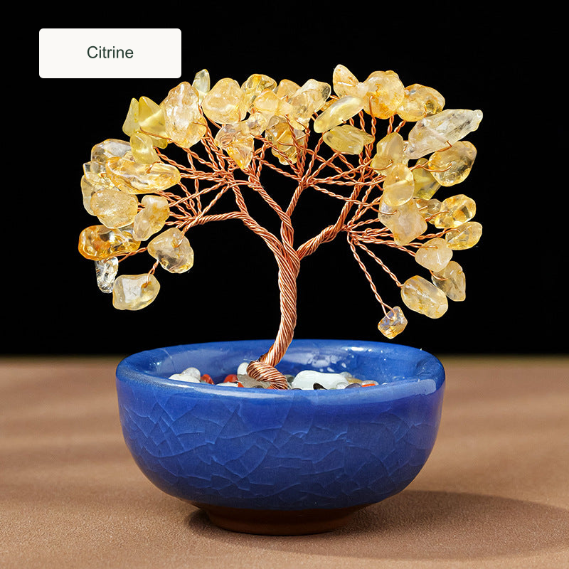 Citrine decorative tree — English option label