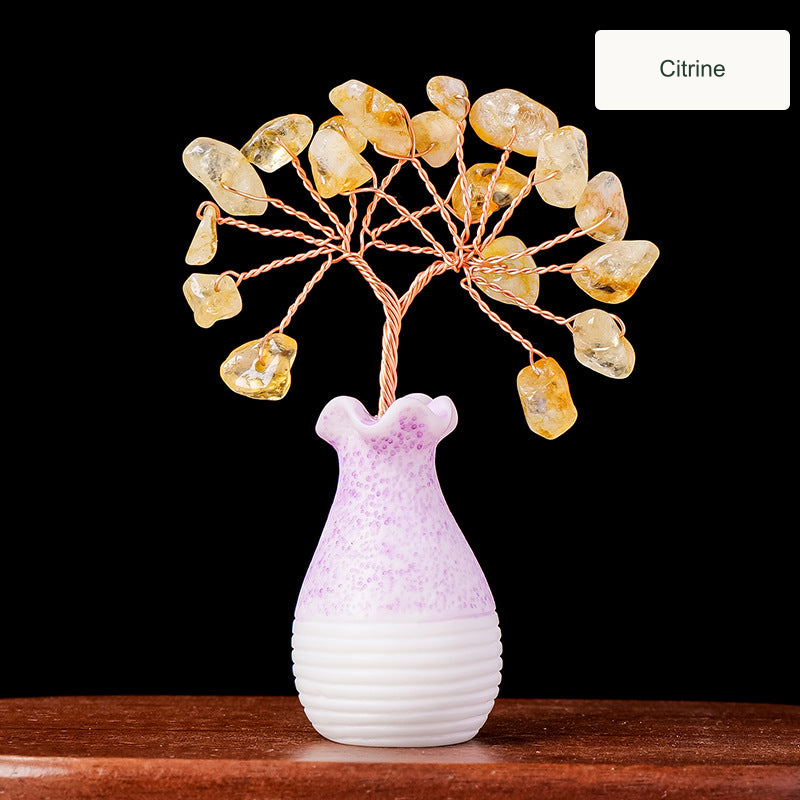 Citrine crystal tree — English option label