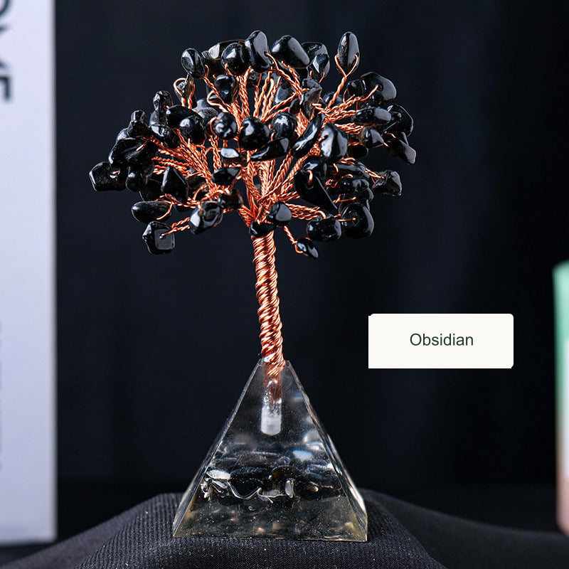 Obsidian crystal tree — English option label