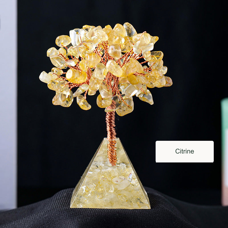 Citrine crystal tree — English option label