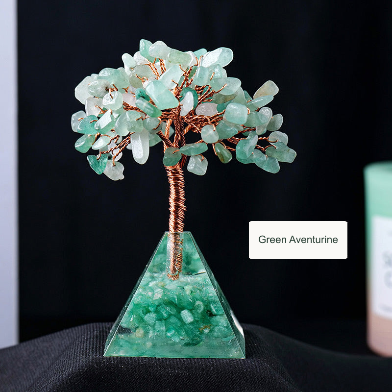 Green Aventurine crystal tree — English option label