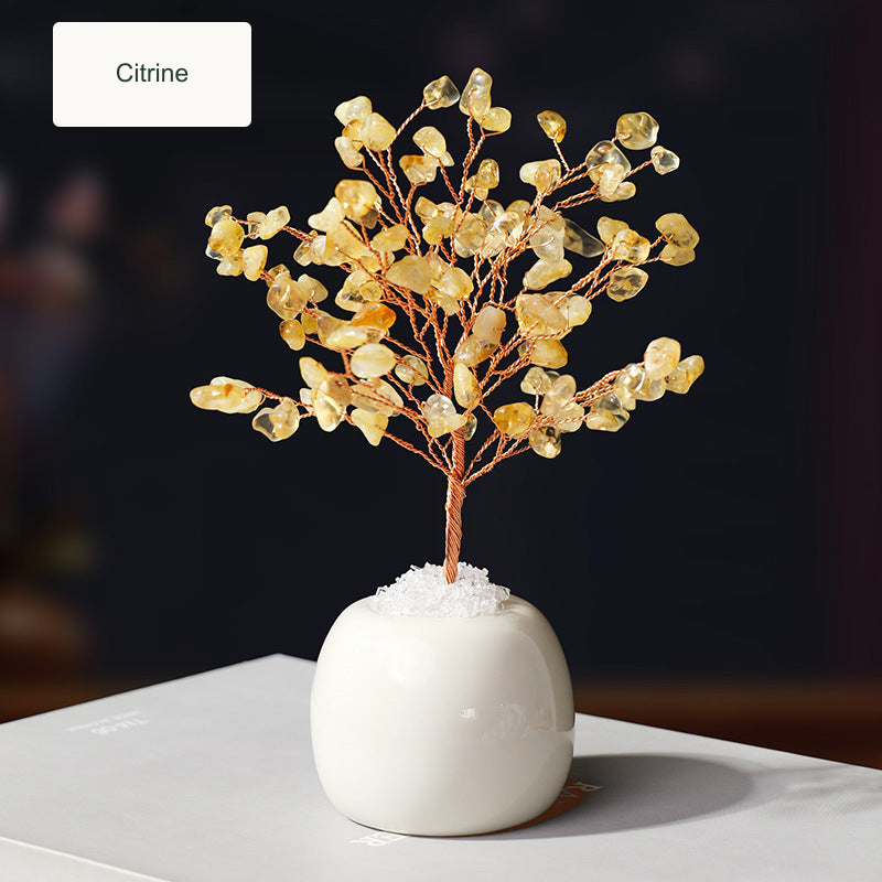 Citrine crystal tree — original product photo with English option label