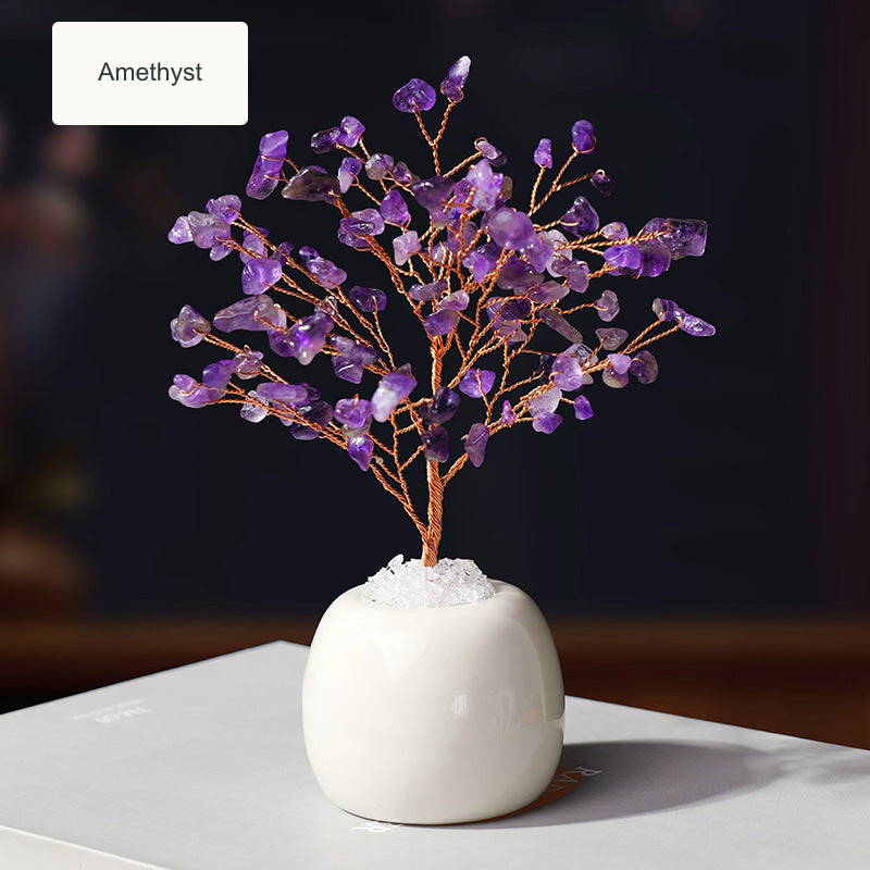 Amethyst crystal tree — original product photo with English option label