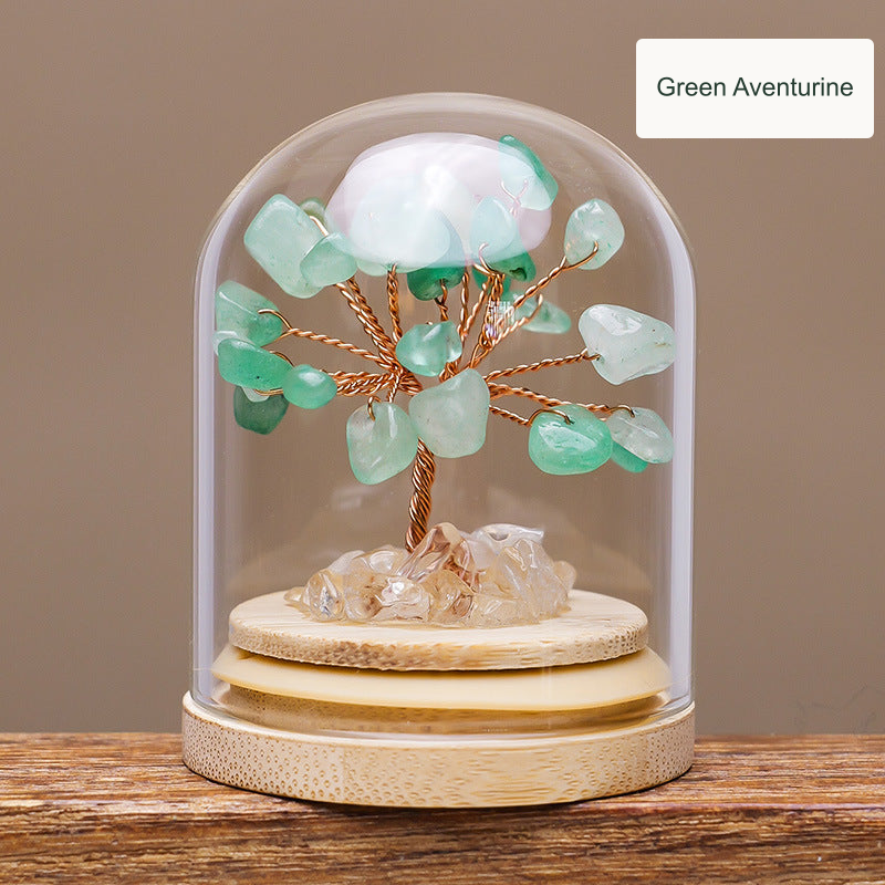 Green Aventurine decorative tree — English option label