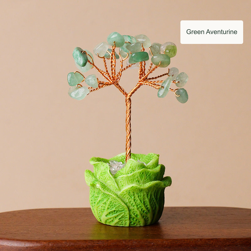 Green Aventurine crystal tree — English option label