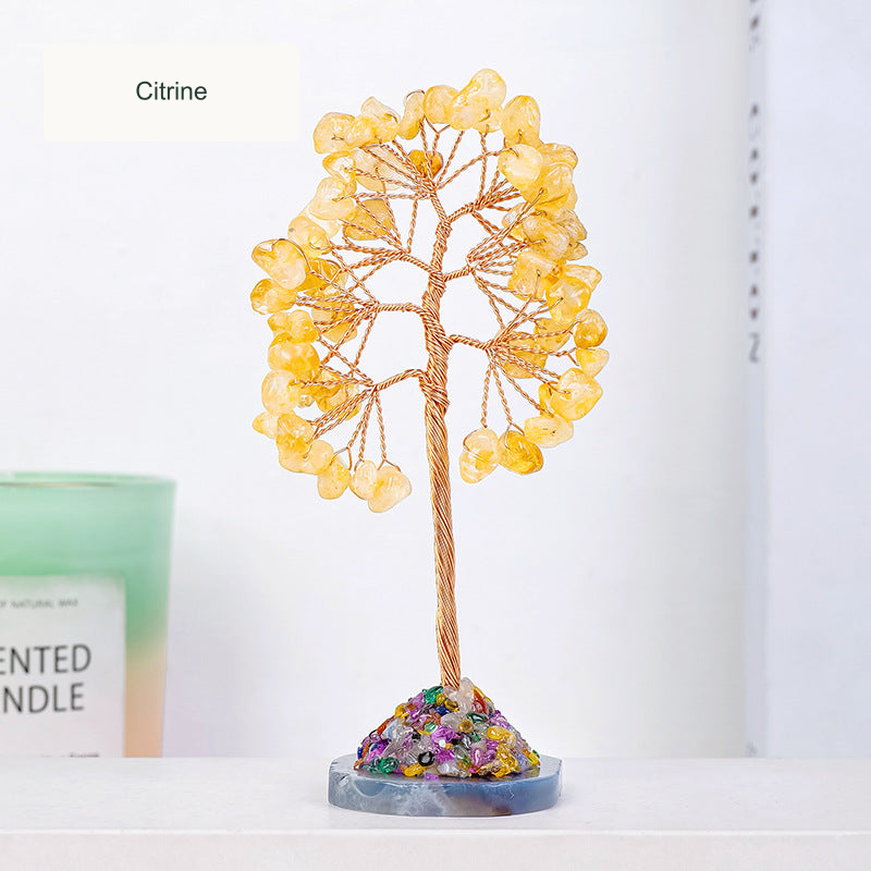 Citrine crystal tree — original product photo with English option label