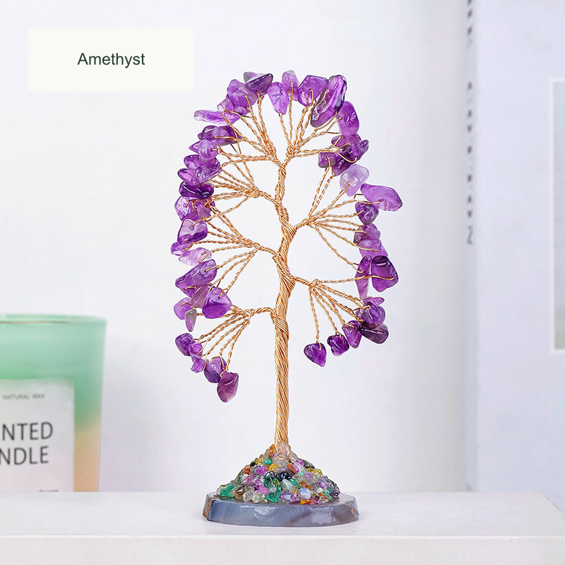 Amethyst crystal tree — original product photo with English option label