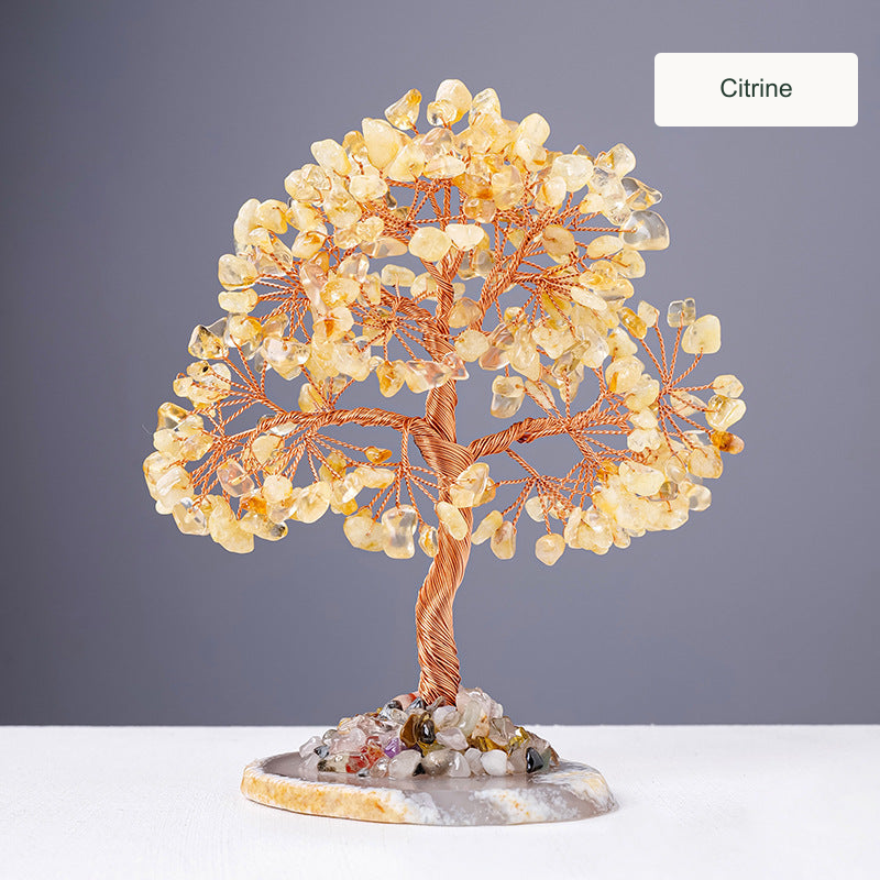 Citrine crystal tree — original product photo with English option label