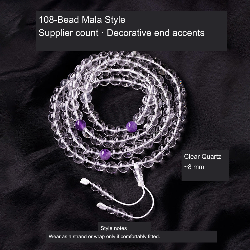 Original bead jewelry with English material/style and specification labels; product unchanged
