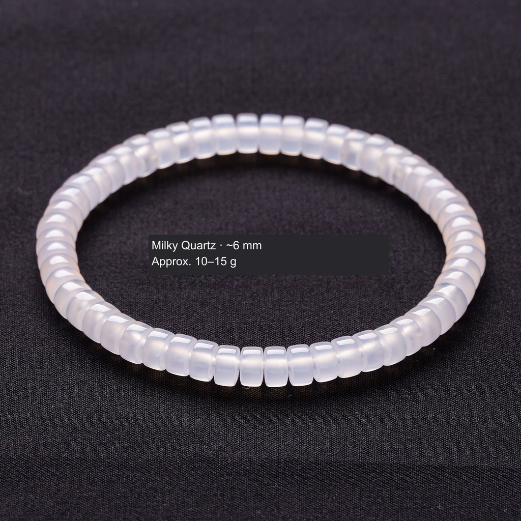 Original bead jewelry with English material/style and specification labels; product unchanged