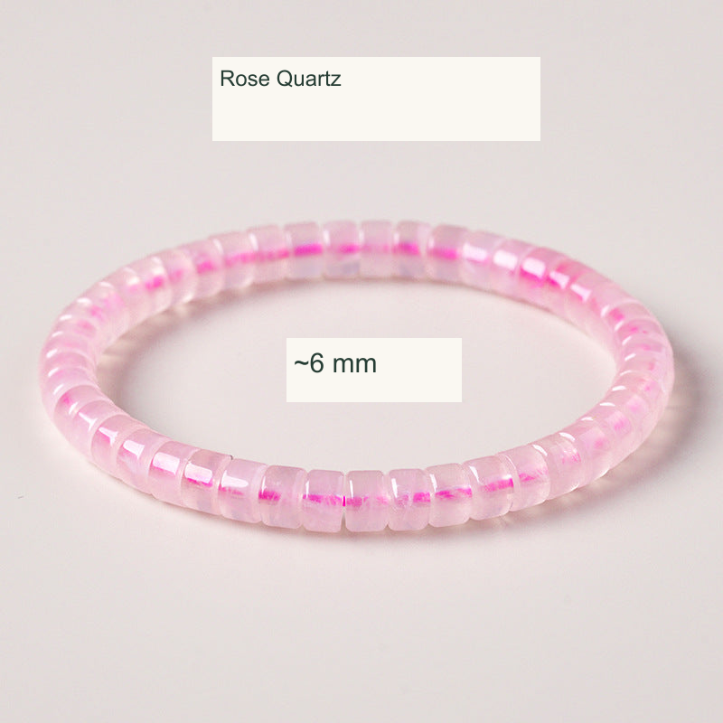 Original bead jewelry with English material/style and specification labels; product unchanged
