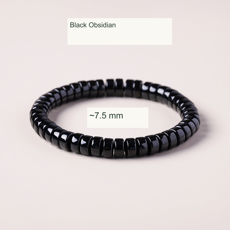 Original bead jewelry with English material/style and specification labels; product unchanged
