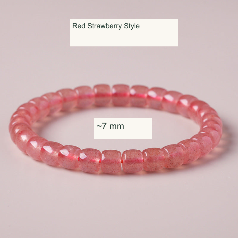 Original bead jewelry with English material/style and specification labels; product unchanged