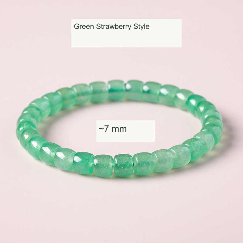 Original bead jewelry with English material/style and specification labels; product unchanged