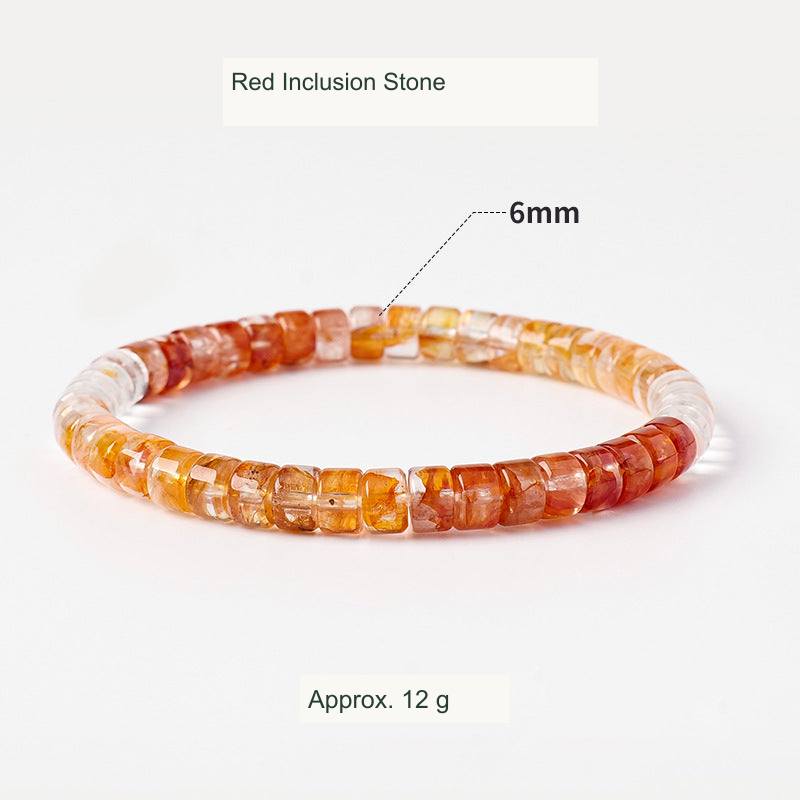 Original bead jewelry with English material/style and specification labels; product unchanged