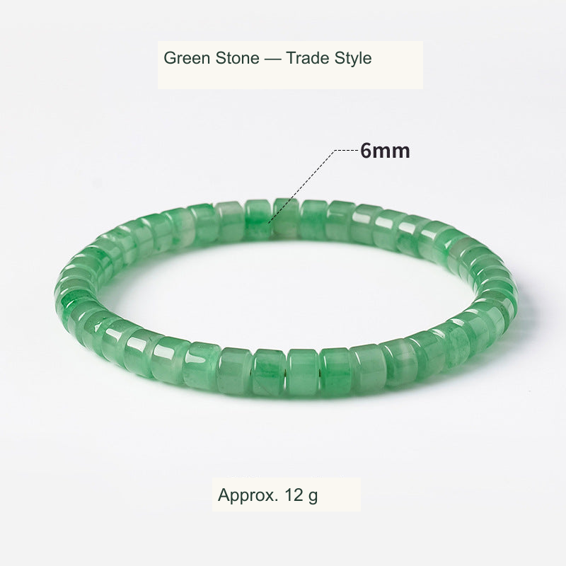Original bead jewelry with English material/style and specification labels; product unchanged