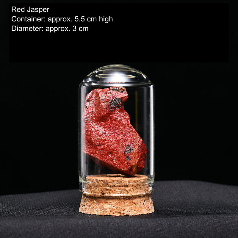 Actual mineral display SKU; English source material and container dimensions, physical specimen unchanged