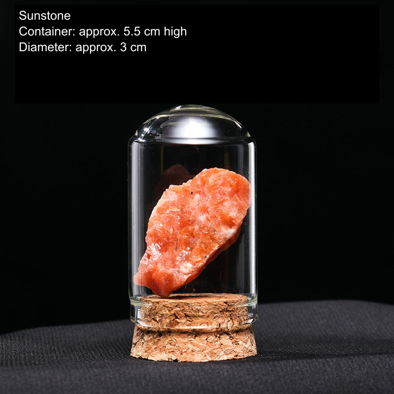 Actual mineral display SKU; English source material and container dimensions, physical specimen unchanged