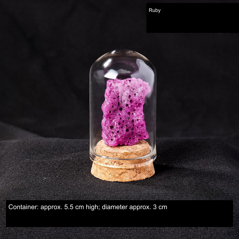 Actual mineral display SKU; English source material and container dimensions, physical specimen unchanged