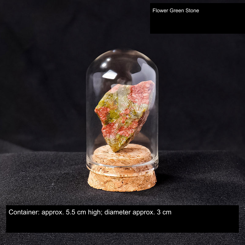 Actual mineral display SKU; English source material and container dimensions, physical specimen unchanged