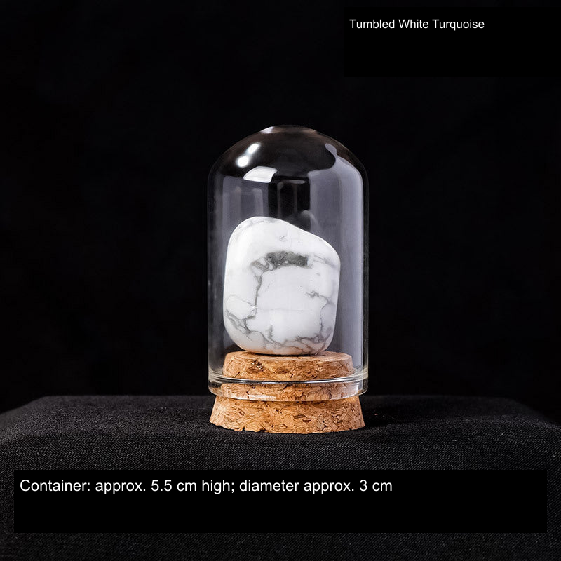 Actual mineral display SKU; English source material and container dimensions, physical specimen unchanged