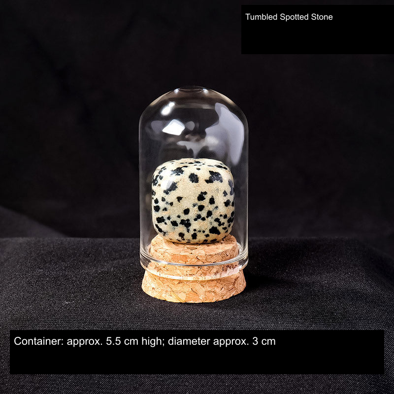 Actual mineral display SKU; English source material and container dimensions, physical specimen unchanged