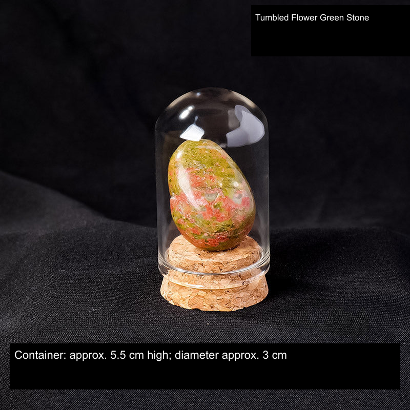 Actual mineral display SKU; English source material and container dimensions, physical specimen unchanged