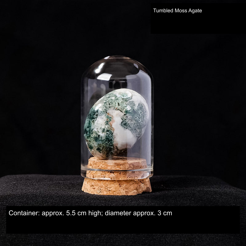 Actual mineral display SKU; English source material and container dimensions, physical specimen unchanged