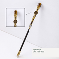 Actual zodiac wand; original stone and engraving retained, equivalent English source label
