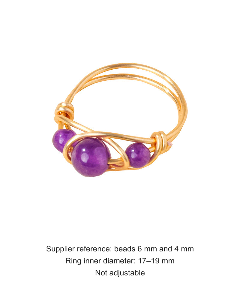 English supplier size reference; beads6/4mm, innerdiameter17–19mm, not adjustable