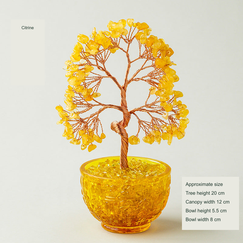 Amber-tone bowl tree SKU3 — original photograph with English material and sizes