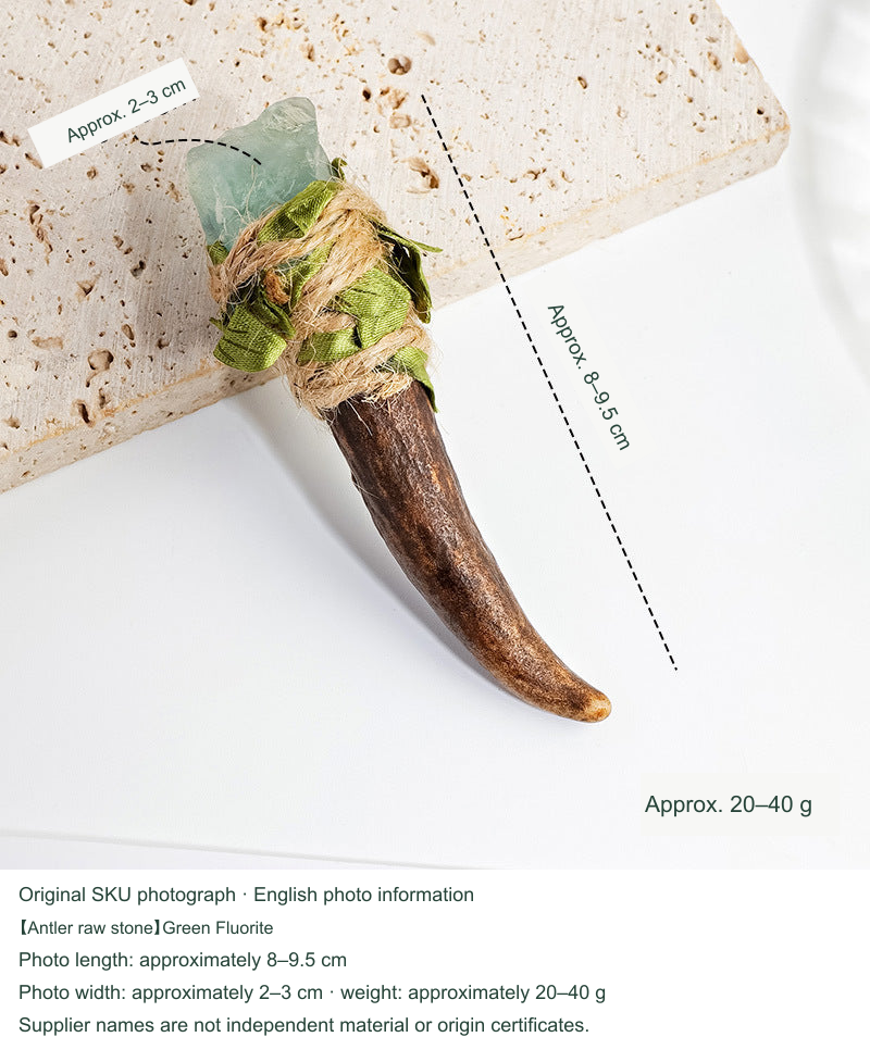 【Antler raw stone】Green Fluorite; equivalent English photo information